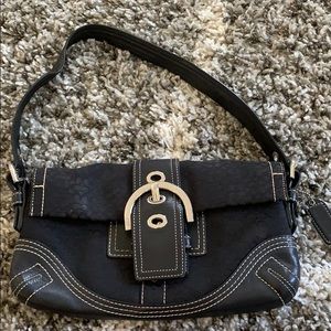 Small black coach purse